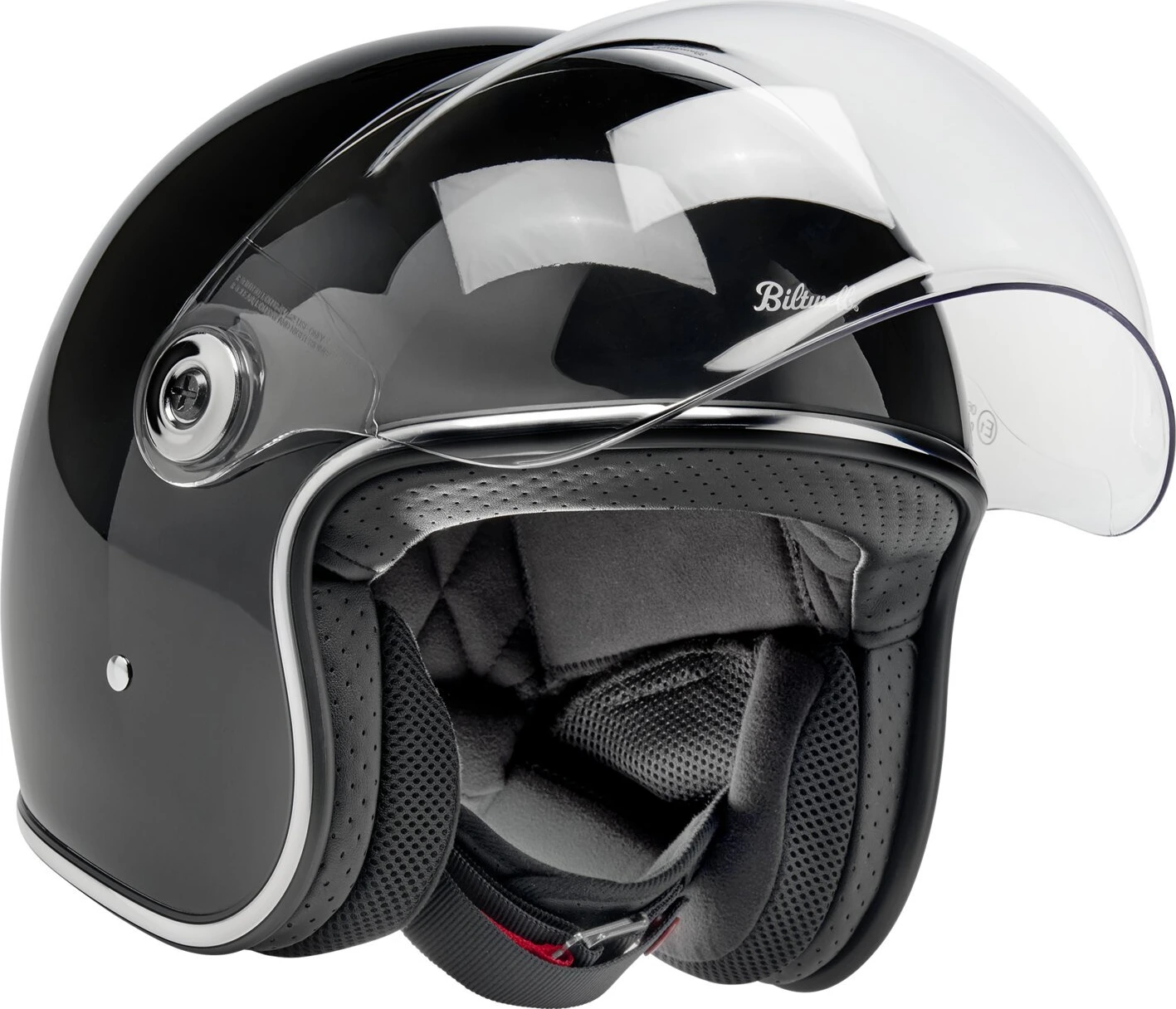 Biltwell Tahoe helmet, Black, XS, Gloss