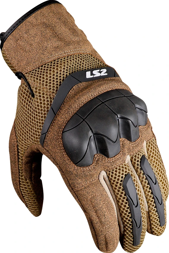 LS2 Kubra Man Gloves - M, Brown