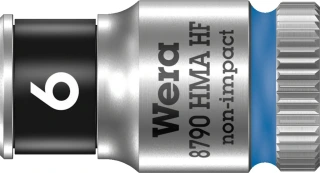 Wera Zyklop 1/4" socket with holding function - Metric 6.0