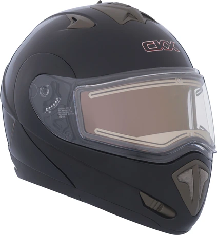 CKX Helmet TRANZ E with electric visor Matt black, XS