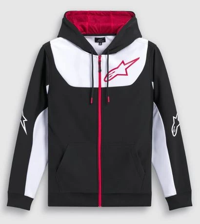 Alpinestars Fleece Session v3 Hoodie Black/White/Red, M