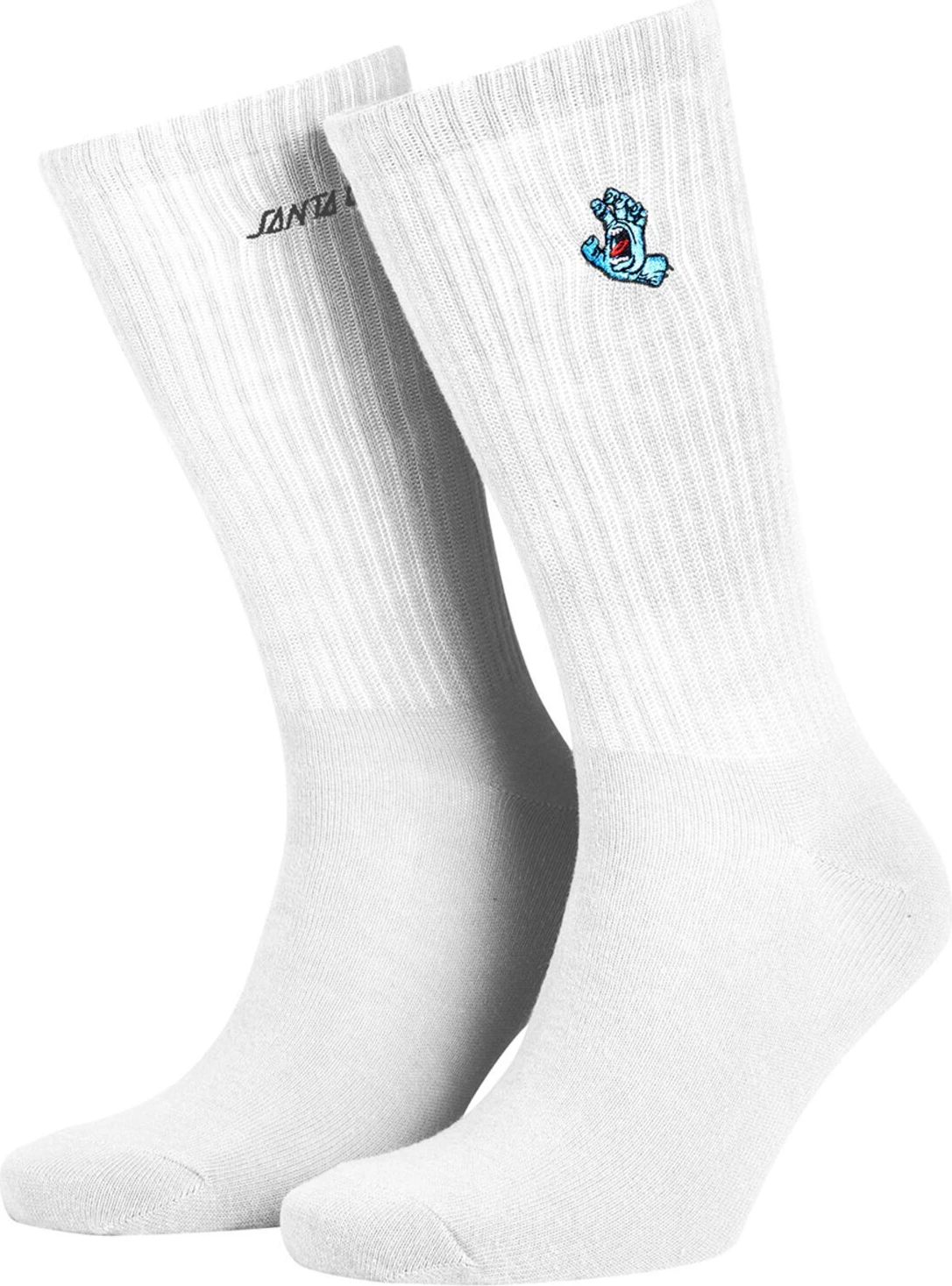 Santa Cruz Screaming Mini Hand socks, White