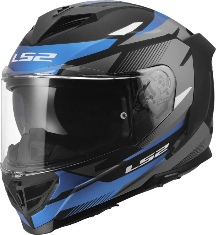 LS2 FF818 STORM III KOMAI Helmet - Black Blue, 3XL