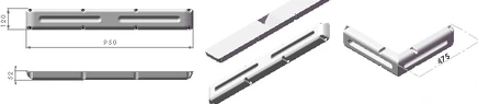 Dan-Fender Mini Multi Dock Fender white 950 x 120 x 52mm