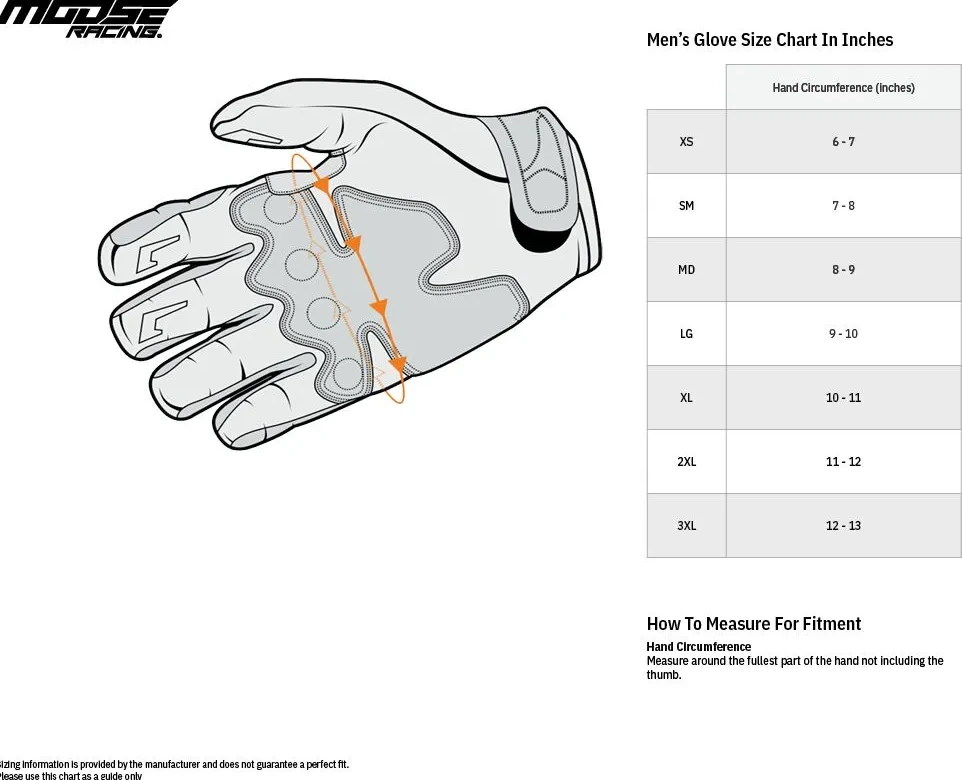 GLOVE MX1 ORANGE MD