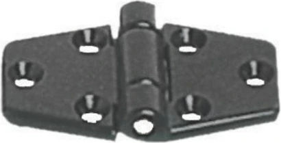 Plastic hinge 65x40 mm black