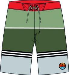 Oakley STRIPED 1975 BOARDSHORT 21 DARK BRUSH GREY COLOR BLOCK