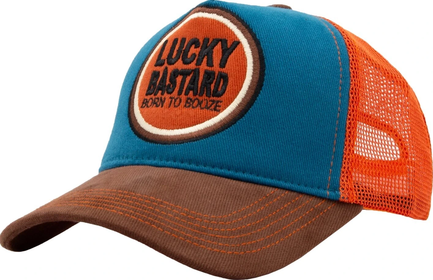 King Kerosin Lucky Bastard cap petrol, Blue