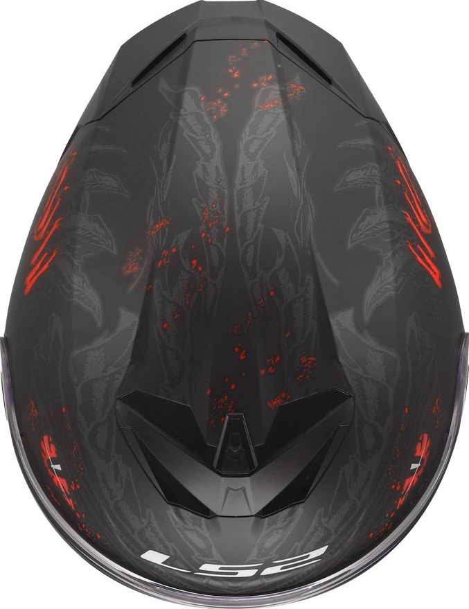 LS2 FF820 RAPID III KAIJU 2 Helmet - Black Red White, 3XL