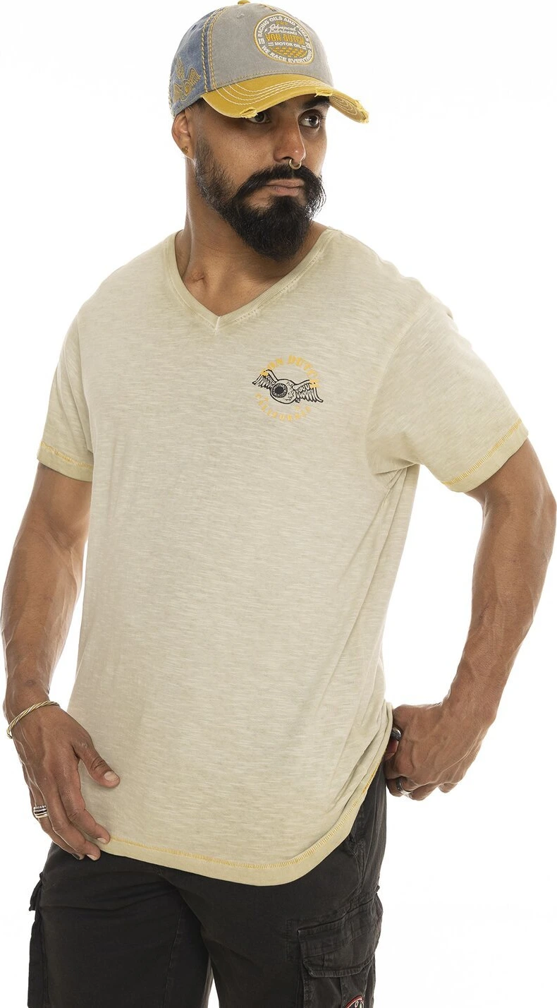 Von Dutch Hero t-shirt, Beige, L