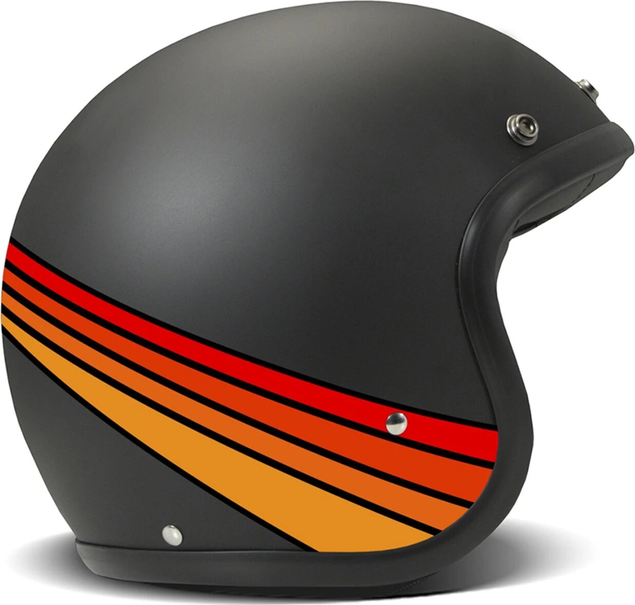 DMD Retro helmet, fuoco Black, S, Matte