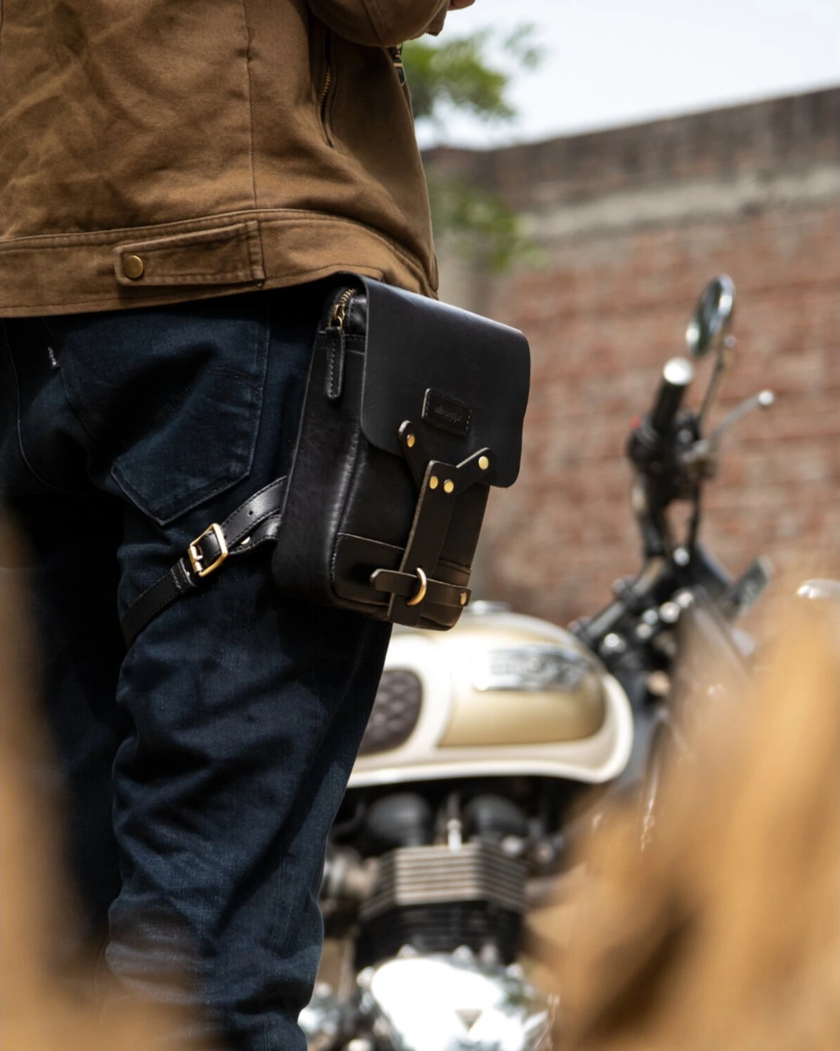 Trip Machine, Thigh bag / leg bag, Black