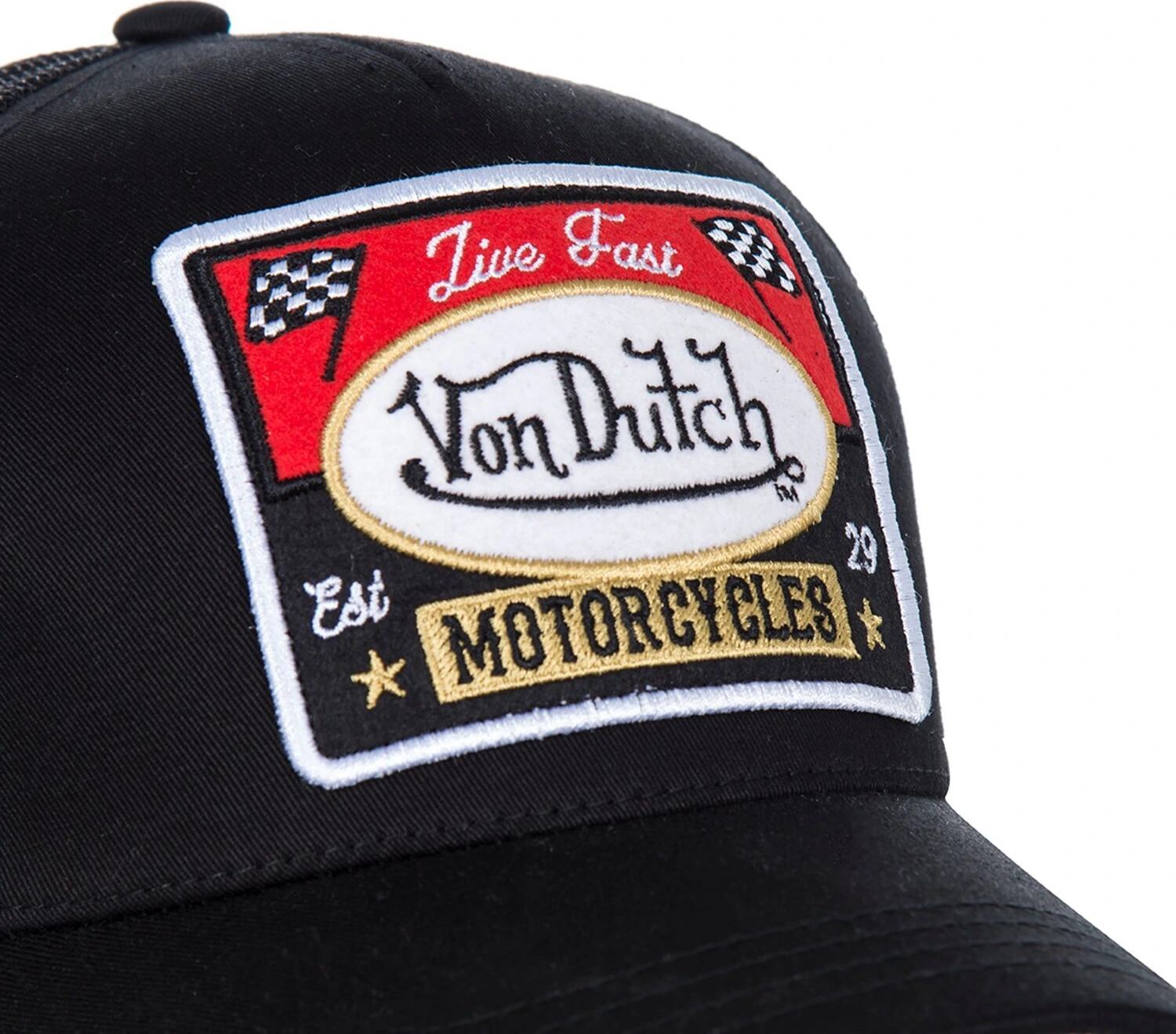 Von Dutch baseball cap, Black