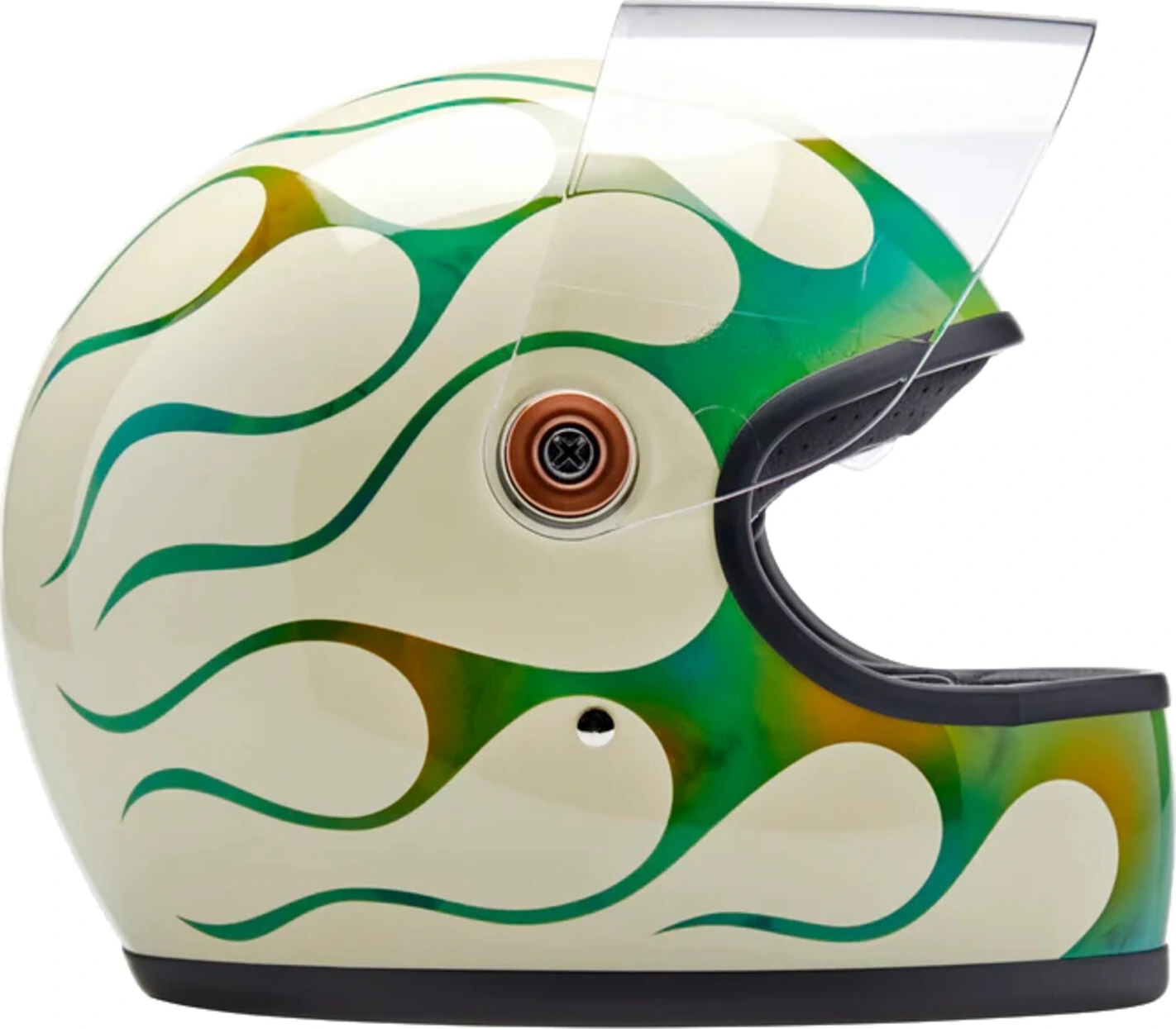 Biltwell Gringo S x Born Free collab helmet, Green, 2XL, Gloss