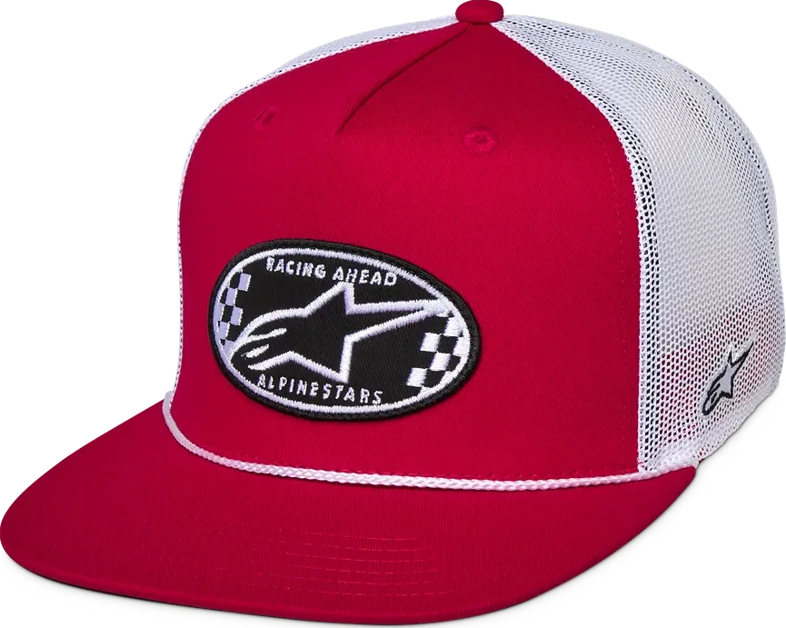 HAT FLT BILL TRUCK CONTENDER RED/WHITE OS