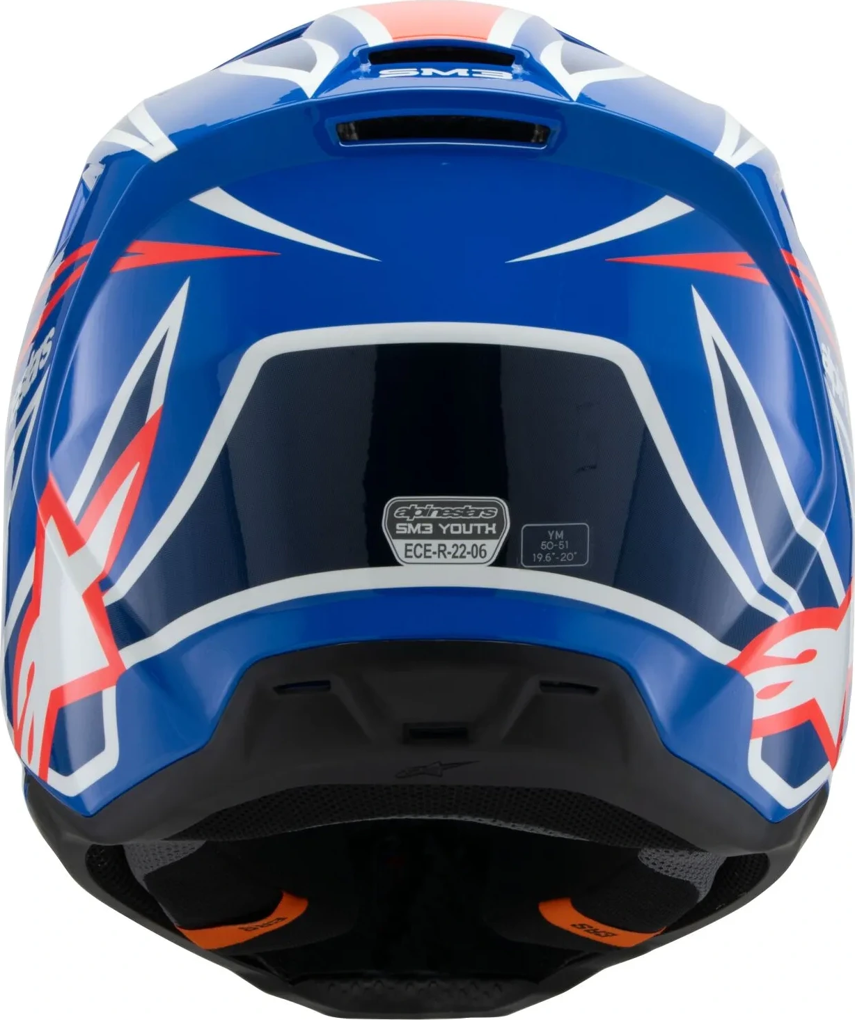HELMET YTH SM3 WURX BLUE/RED/WT/BK YS