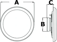 4'' dual cone marine speaker