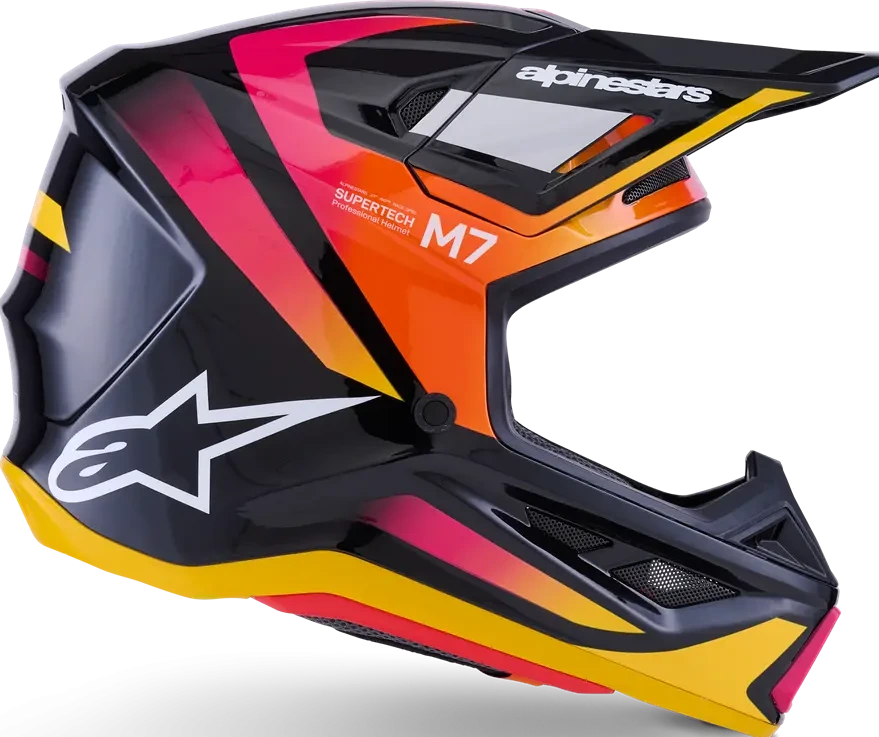 HELMET SM7 RISE BLK/YL/PINK XS