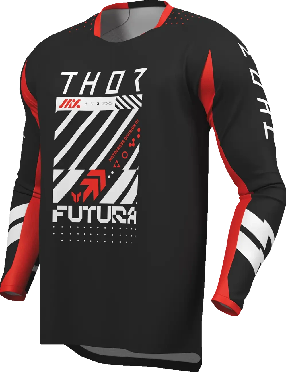 JERSEY YTH LAUNCHMODE FUTURA BLK/RD 2XS