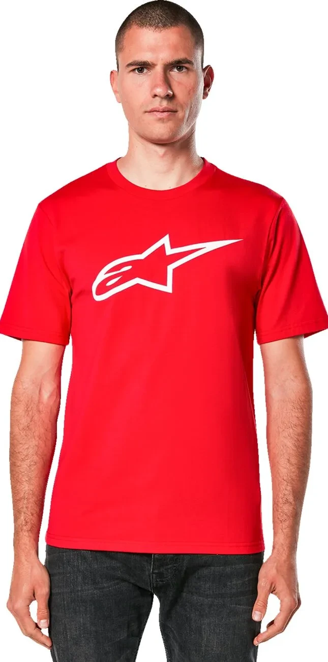 TEE SS CSF AGELESS 2.0 RED/WHT M