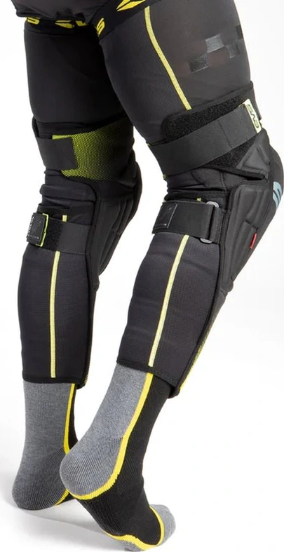 EVS TP199 Knee / Shin Guard Black/Hi Vis, S/M