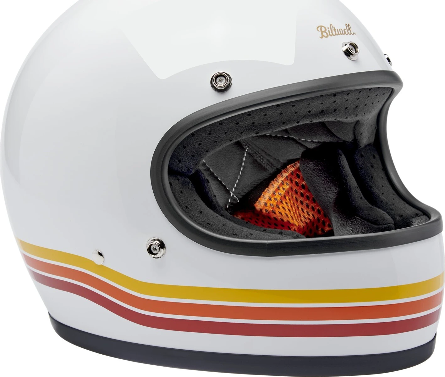 Biltwell Gringo helmet, sunset spectrum White, S, Gloss