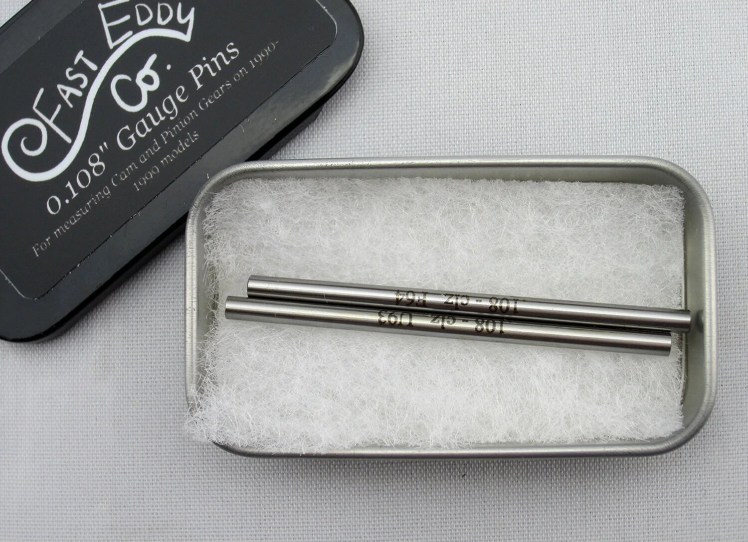 Fast Eddy, cam & pinion gear gauge pins .108"