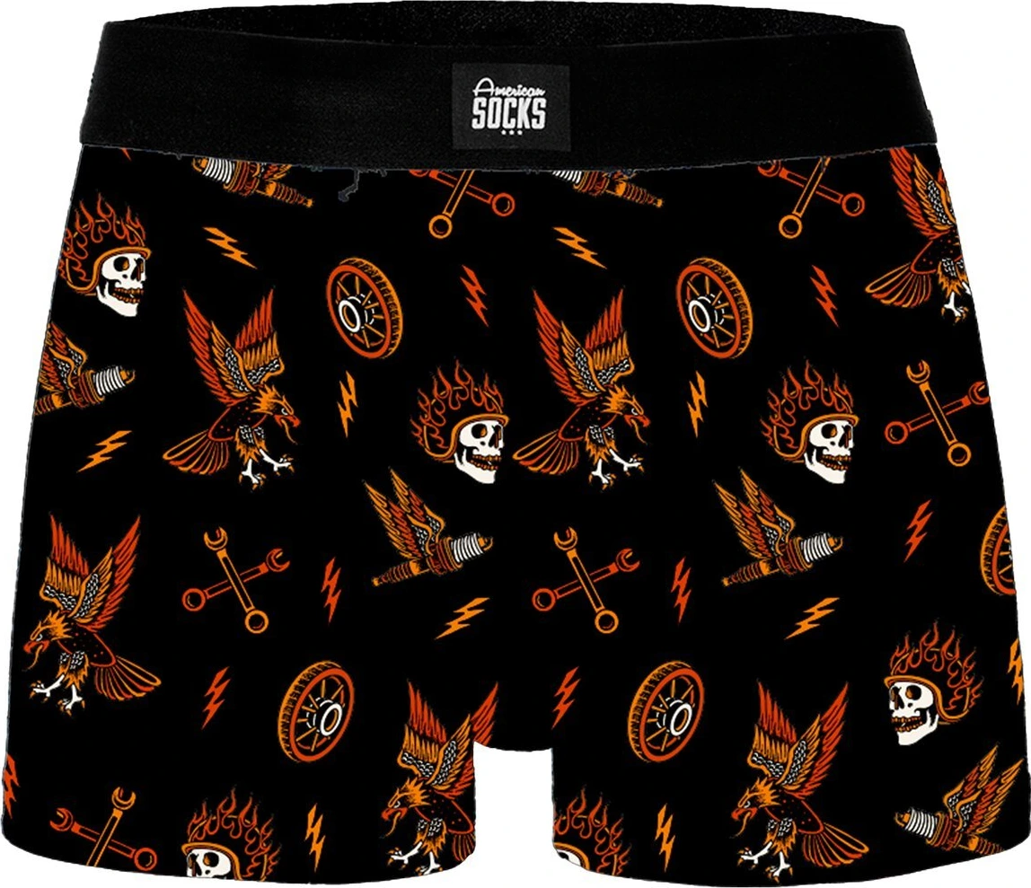 American Socks Piston Rebels underwear, Black, XL