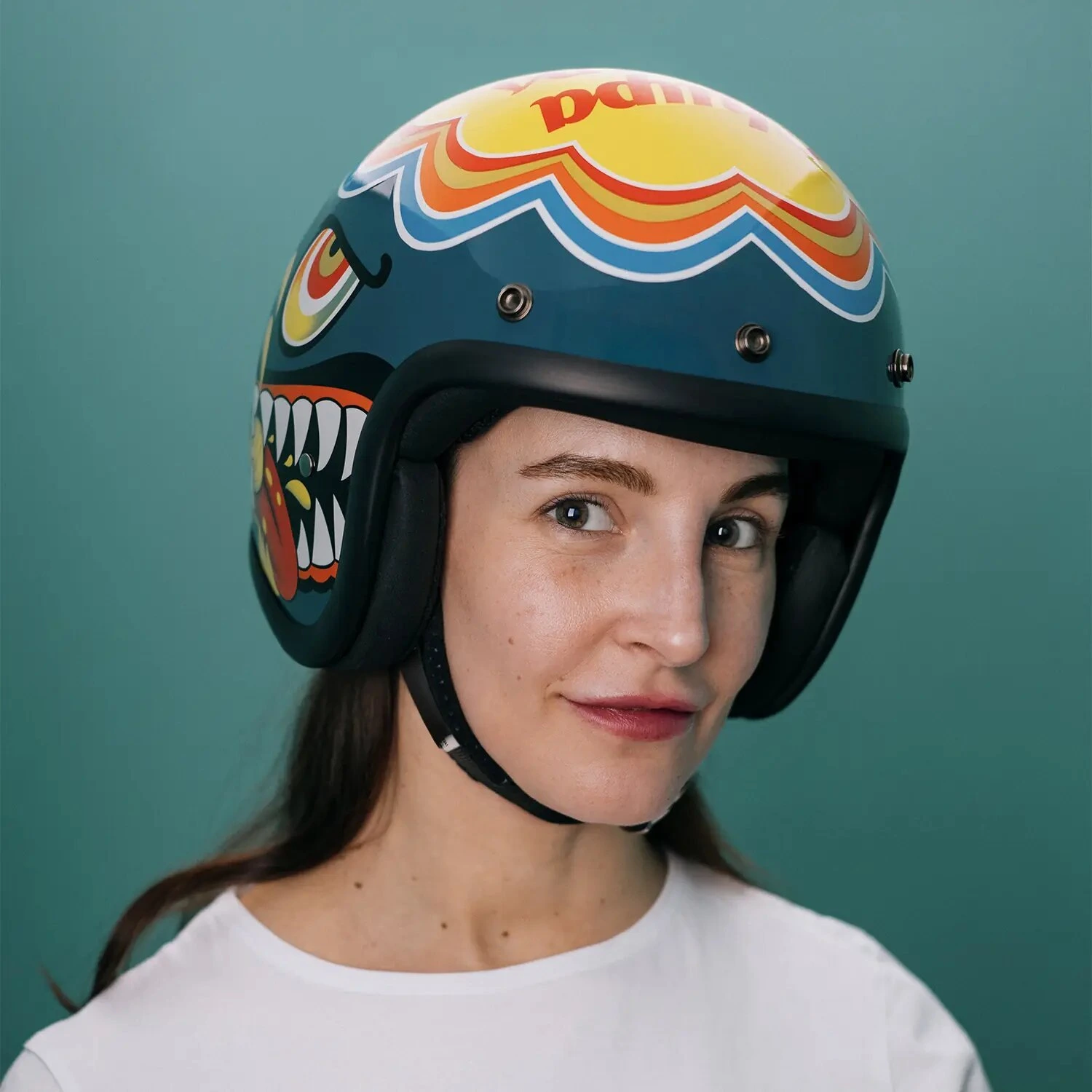 DMD Retro helmet Lollipop, Black, L, Graphic