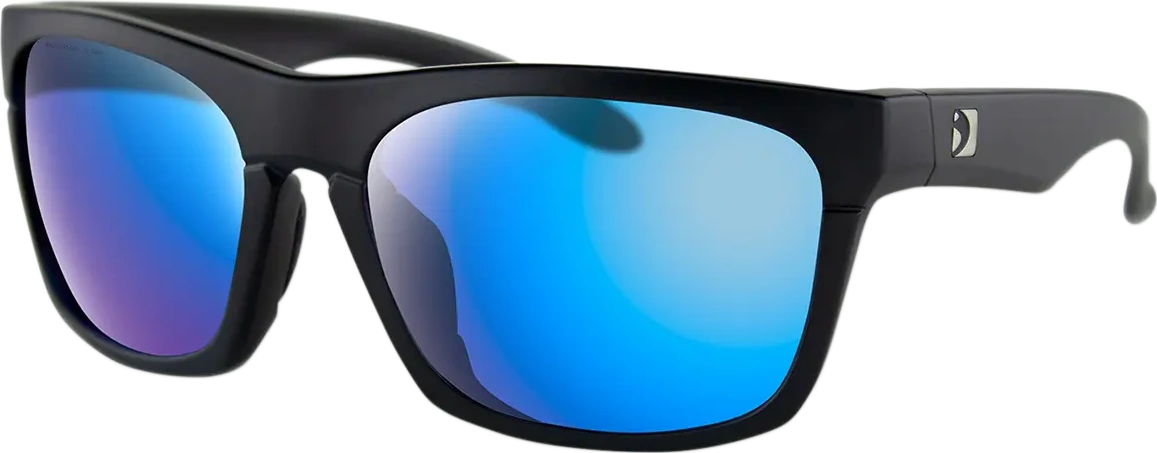 SUNGLASSES ROUTE BLACK W/ PURPLE LENS
