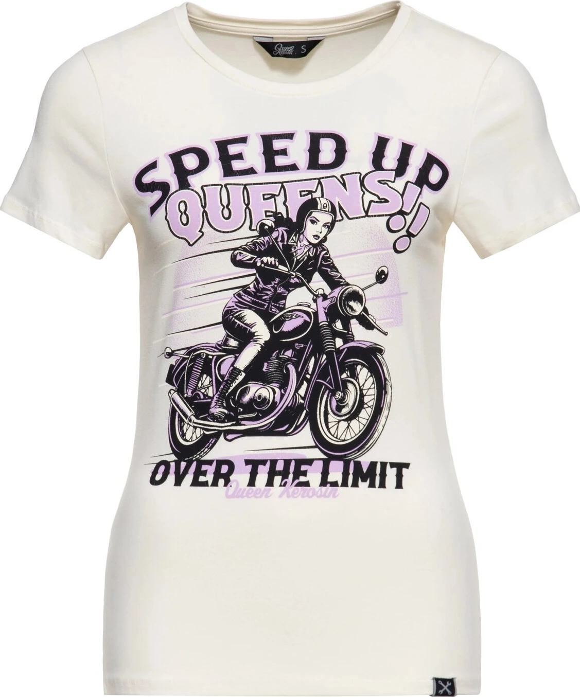 Queen Kerosin Speed up Queens t-shirt, offwhite, L