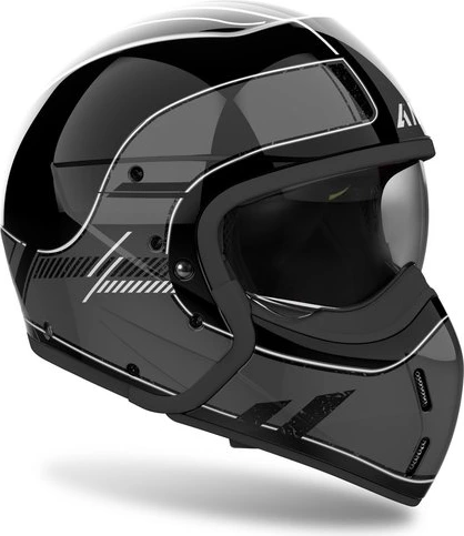 Airoh Helmet J 110 Raster Dark Grey Gloss, L