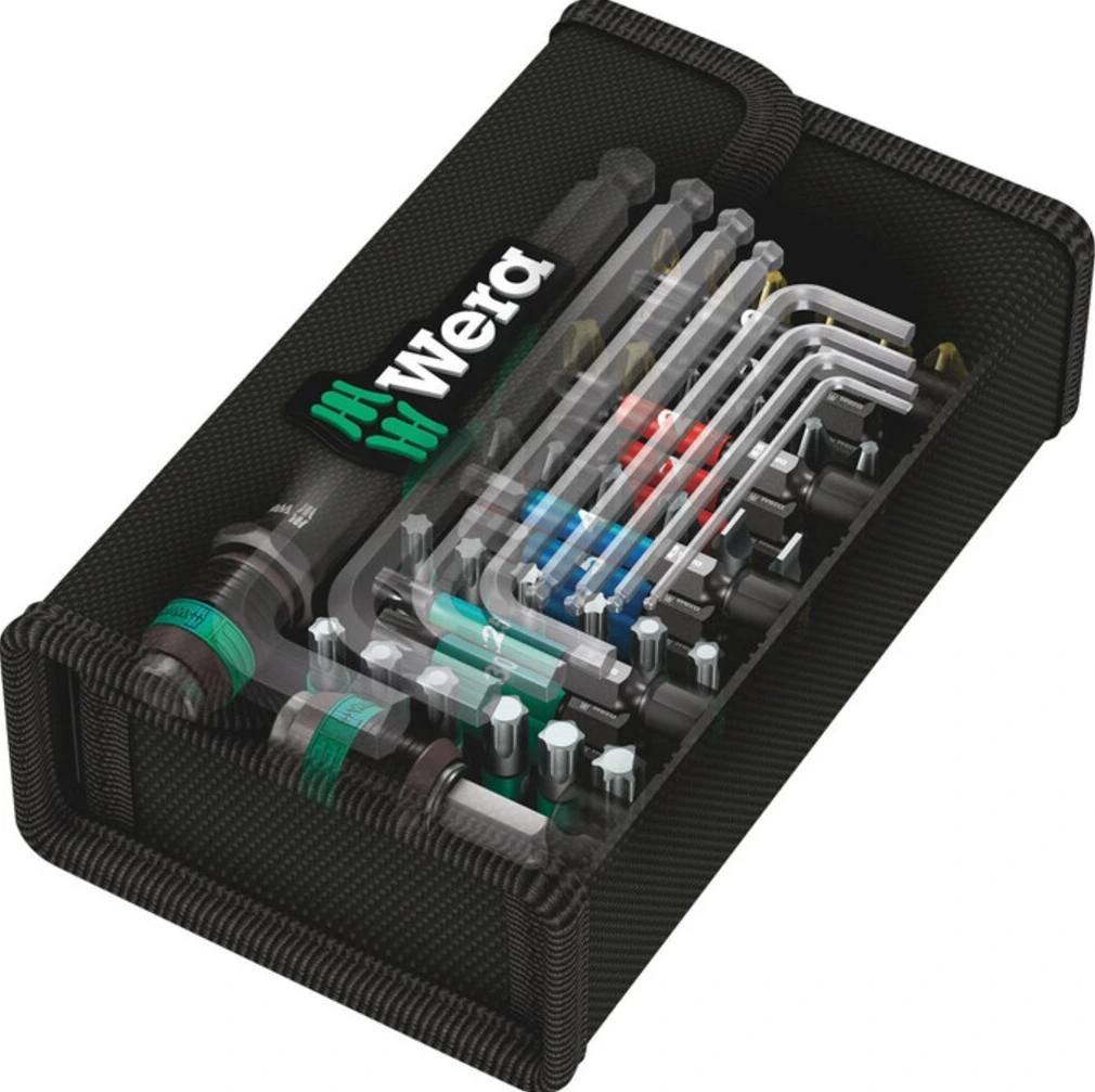 Wera bit pouch, bits, L-keys & handle kit Kraftform Kompakt