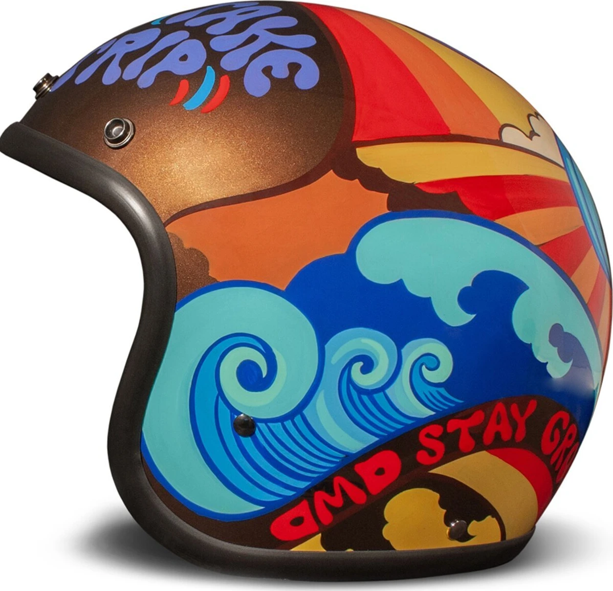 DMD Retro helmet, trip Multi-color, XS, Gloss