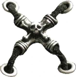Vest extender Skull side lace