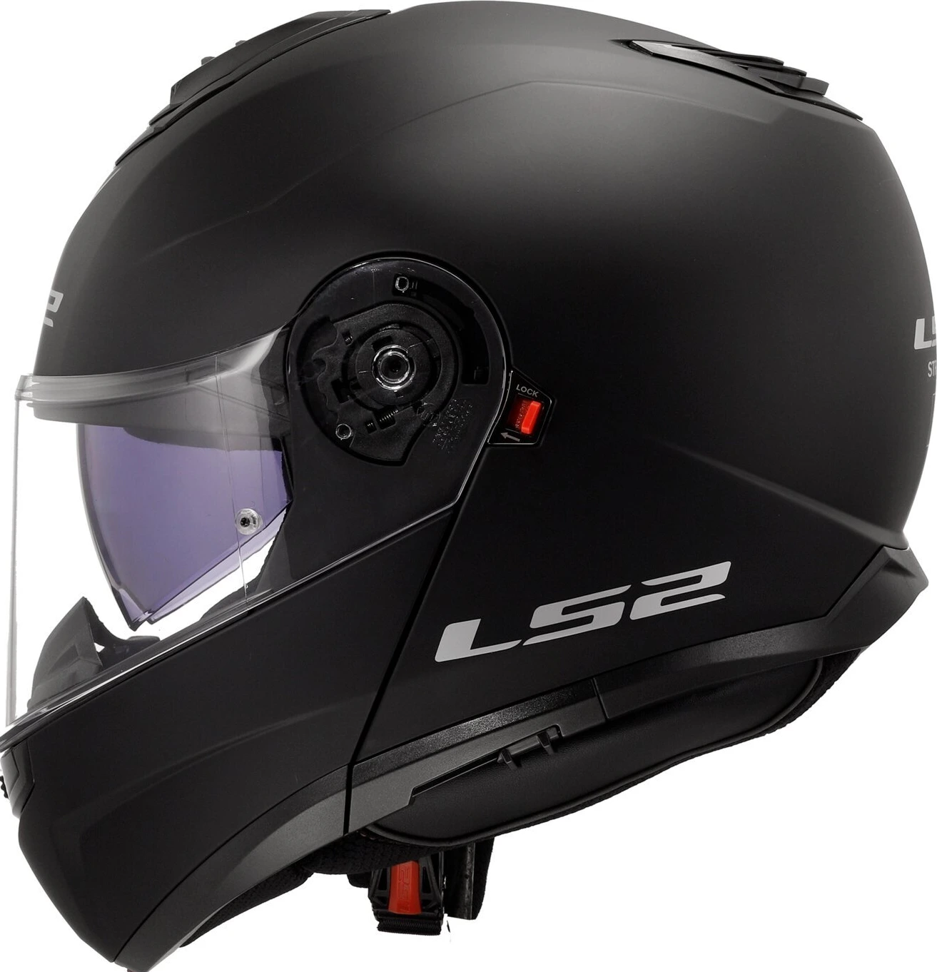 LS2 Strobe II helmet, Black, S, matt