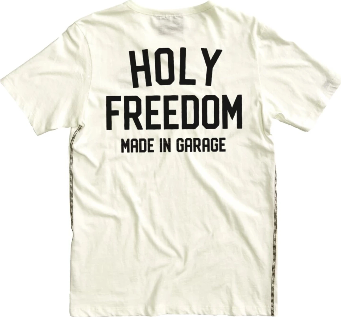 Holy Freedom Crew t-shirt, off White, White, M