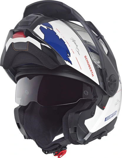 Schuberth Helmet E2 Atlas White/Blue, 53 XS