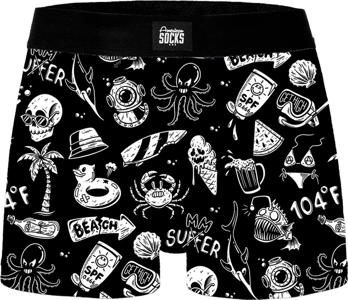 American Socks Hella Hot underwear, Black, XL