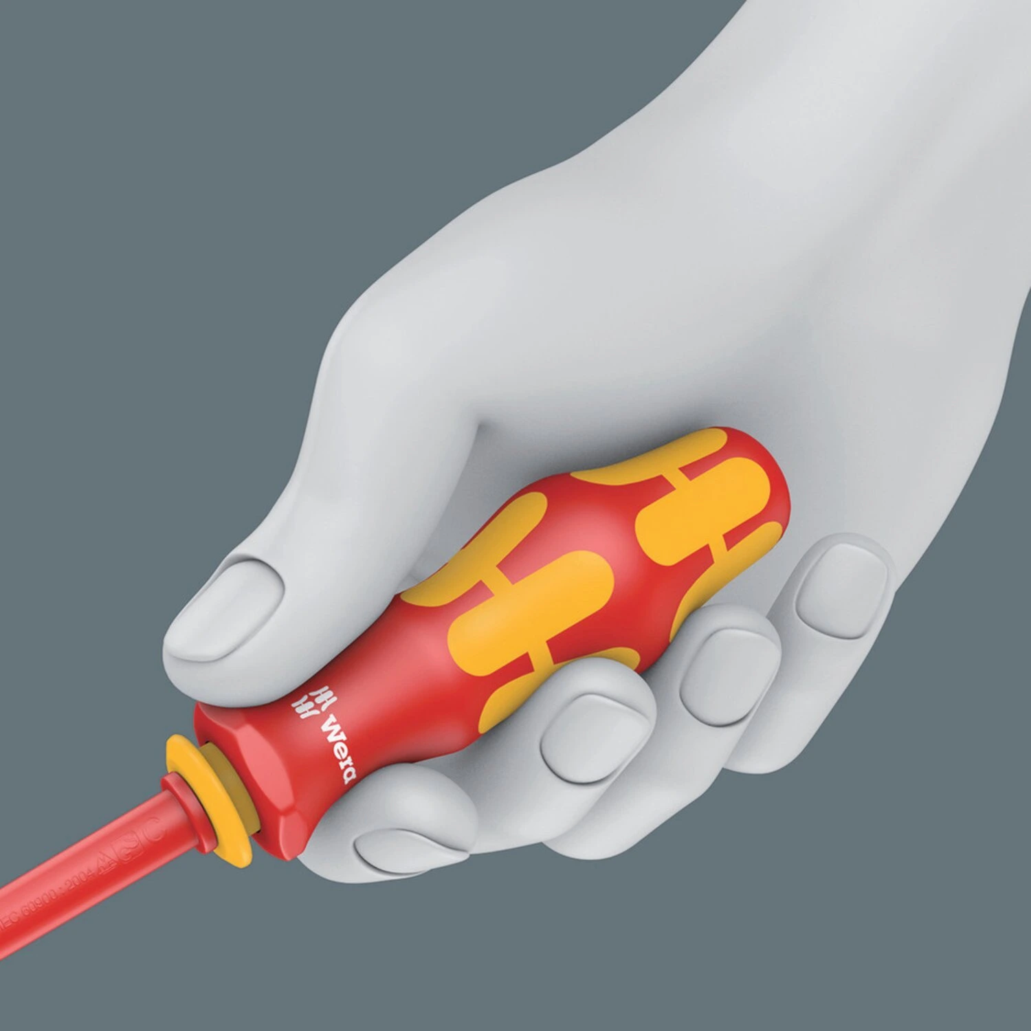 Wera blade-holding handle VDE Kraftform, Red