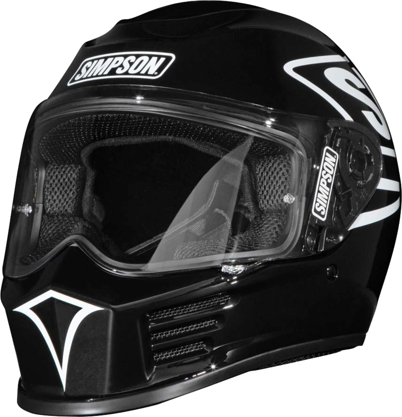 Simpson Speed helmet 12 o'clock, Black, XS, Gloss