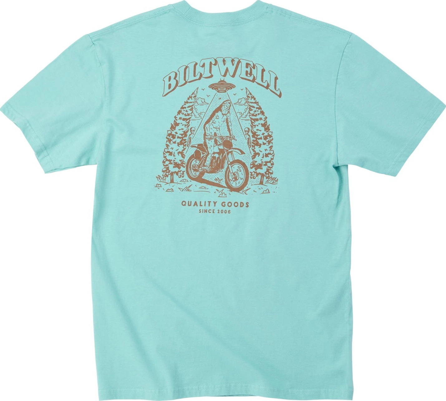 Biltwell Squatch t-shirt chalky mint, Blue, S