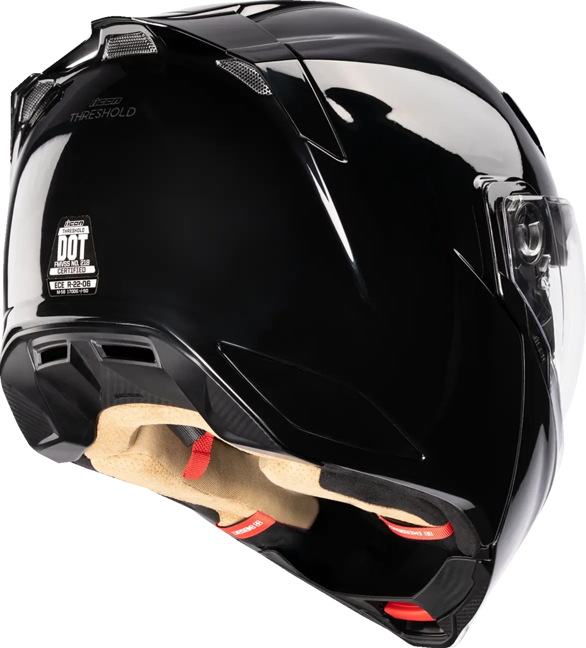 HELMET THRESHOLD GLOSS BLACK XS