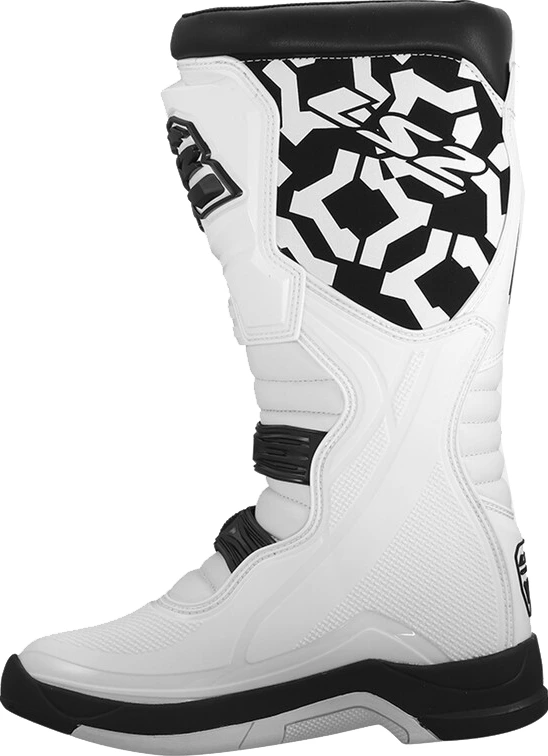 LS2 Raptor Man Boots - 40, Black White
