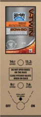 Bel-Ray V-Twin pussintētiskā 20W-50