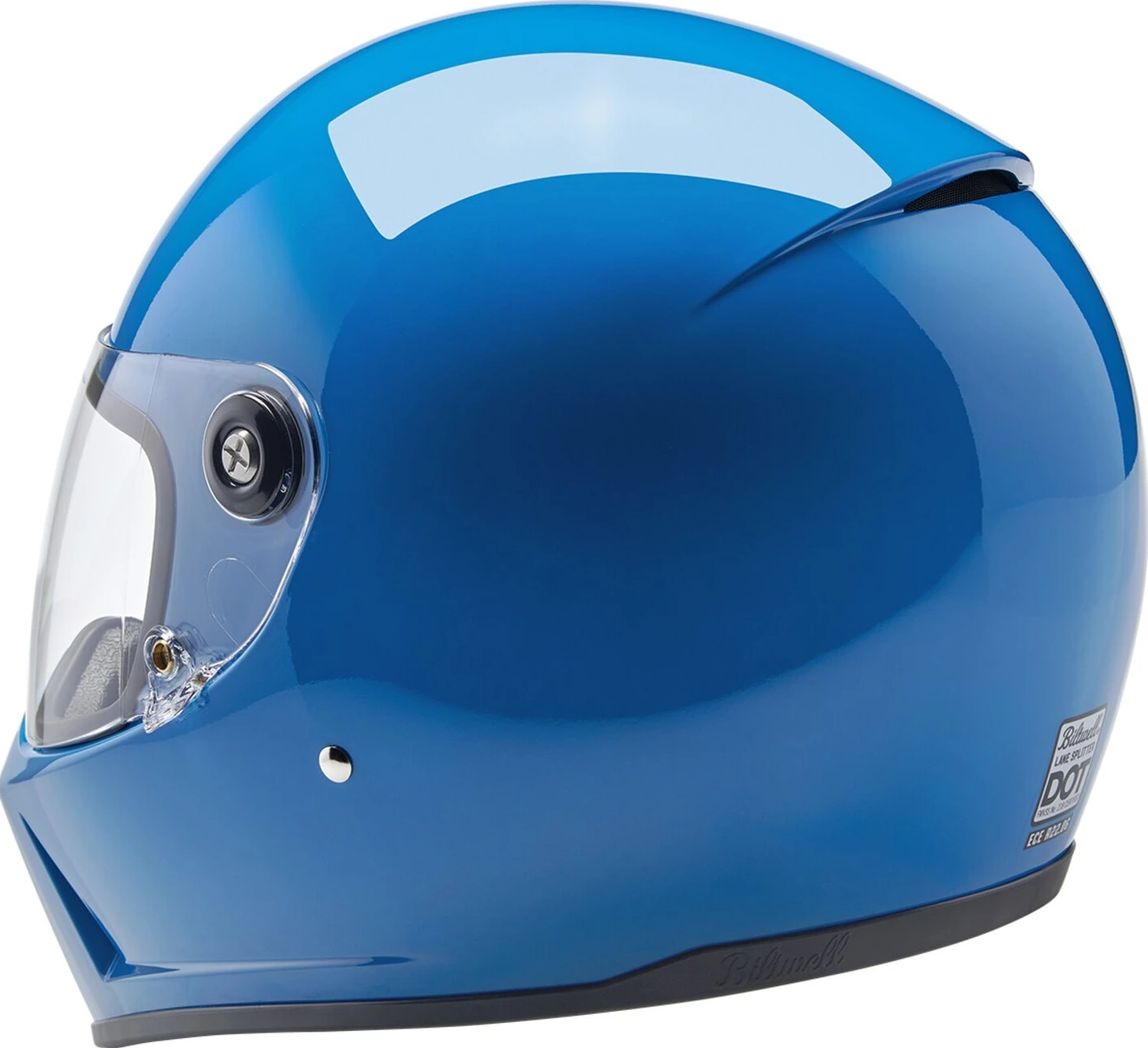 Biltwell Lane Splitter helmet, tahoe Blue, Blue, S, Gloss