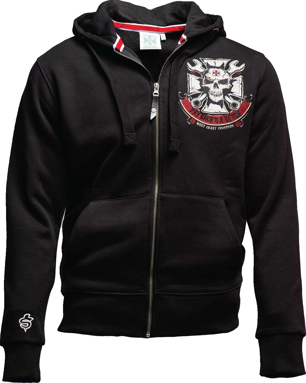 WCC Mechanic zip hoodie, Black, S