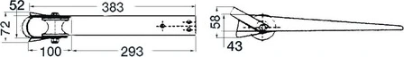 393x52-mm S.S. stemhead roller