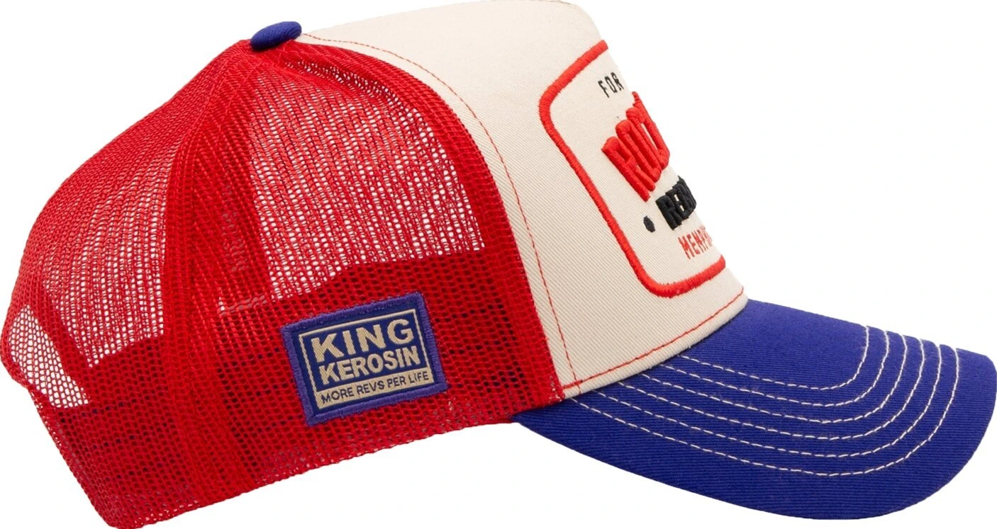 King Kerosin Rock 'n' Roll trucker cap, Beige