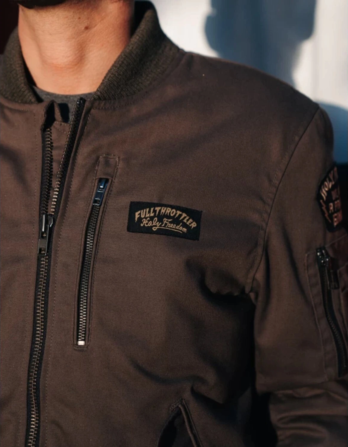 Holy Freedom Bomber jacket, Khaki, M